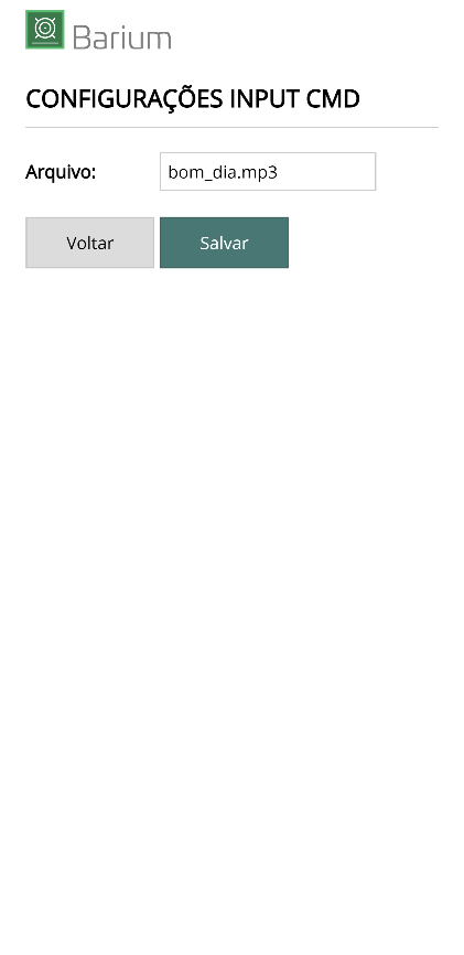 config input cmd