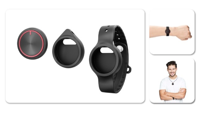 Estilos de uso do B10: pulseira e pendente/colar