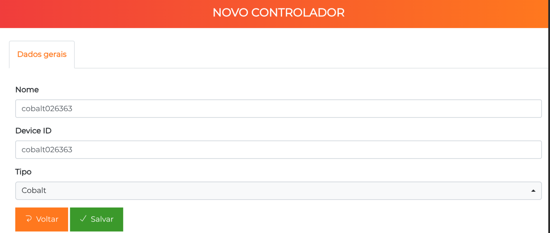 accelero novo controlador