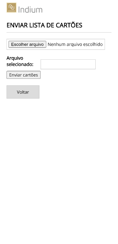 tela cartoes enviar