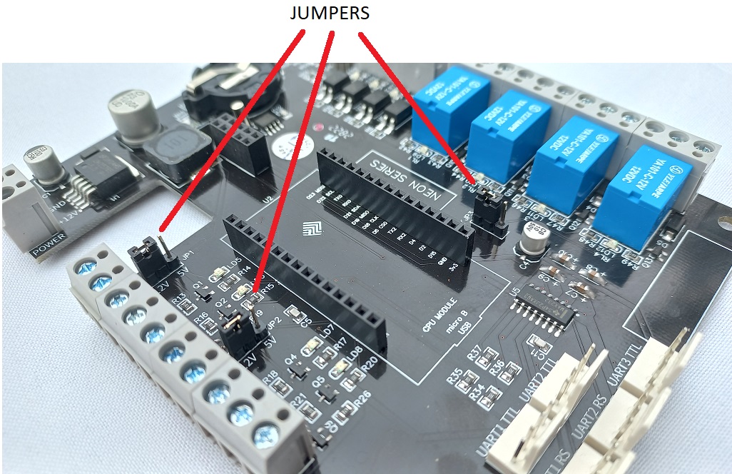 Figura do manual mostrando as posições corretas dos jumpers na PCI Iridium
