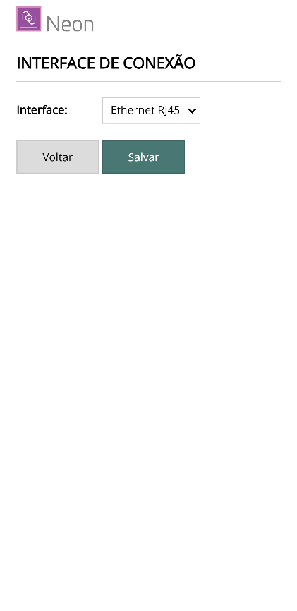 Configuração de Conexão