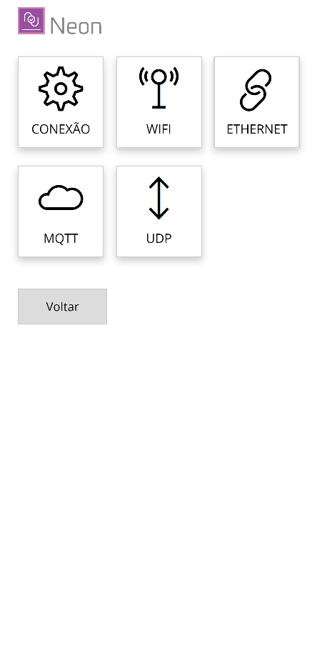 Menu de Comunicação