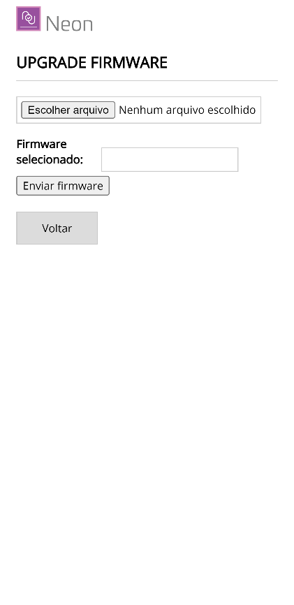 Upgrade de Firmware