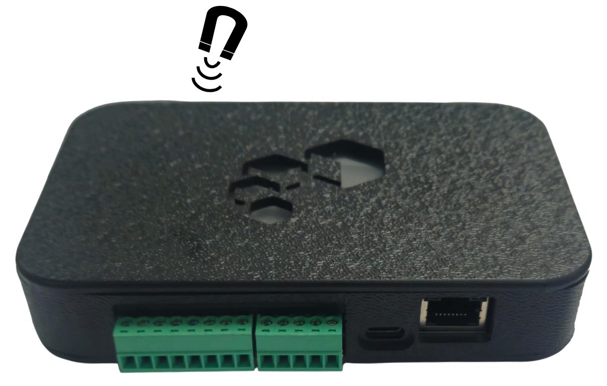 Localização do sensor magnético (ímã)