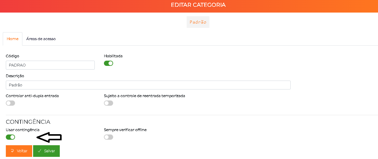 Flag de contingência na edição da categoria