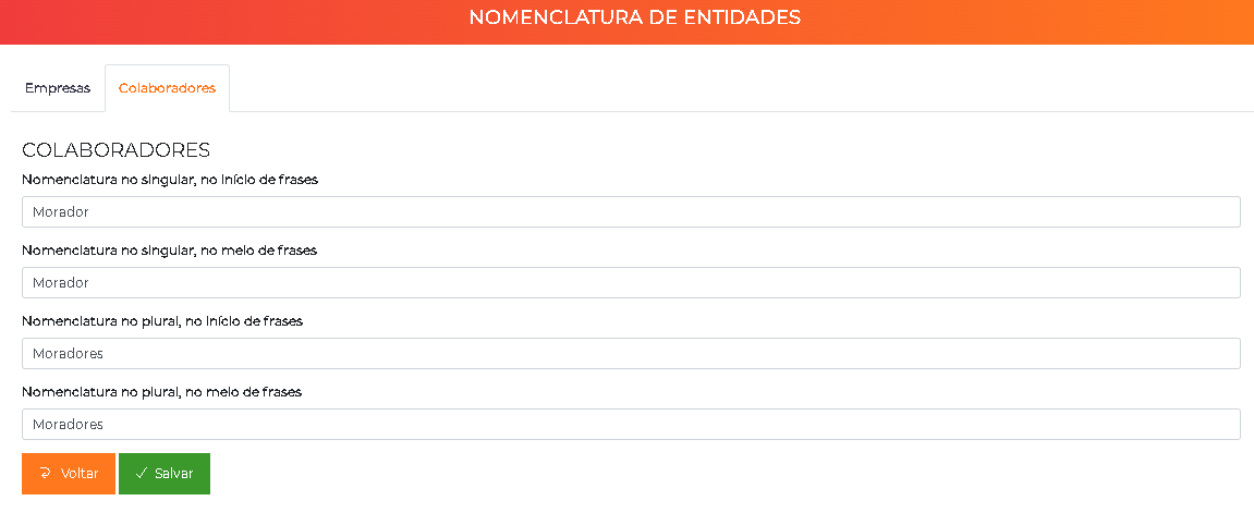 Aba Colaboradores da nomenclatura de entidades