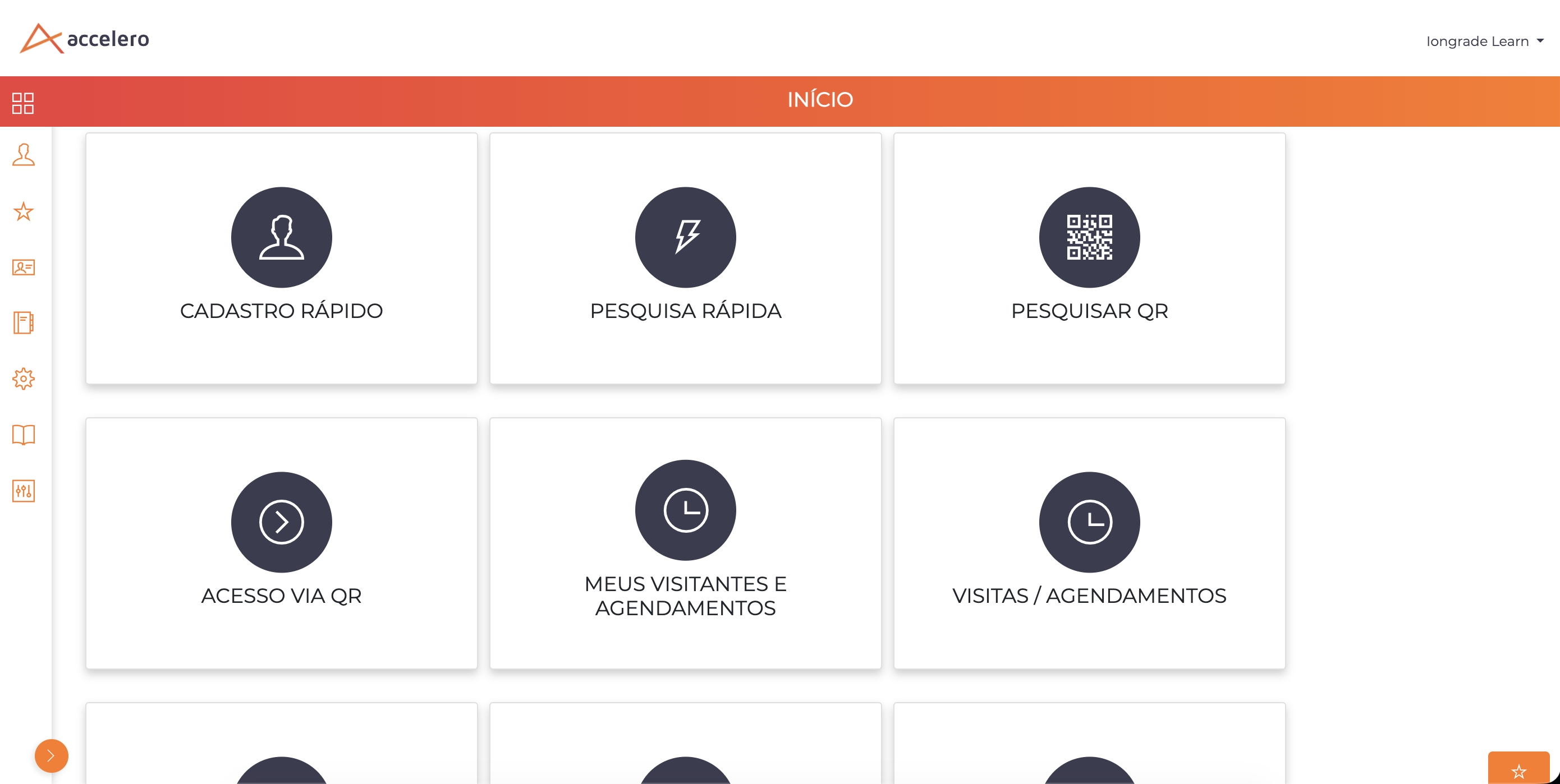 Homepage do Accelero